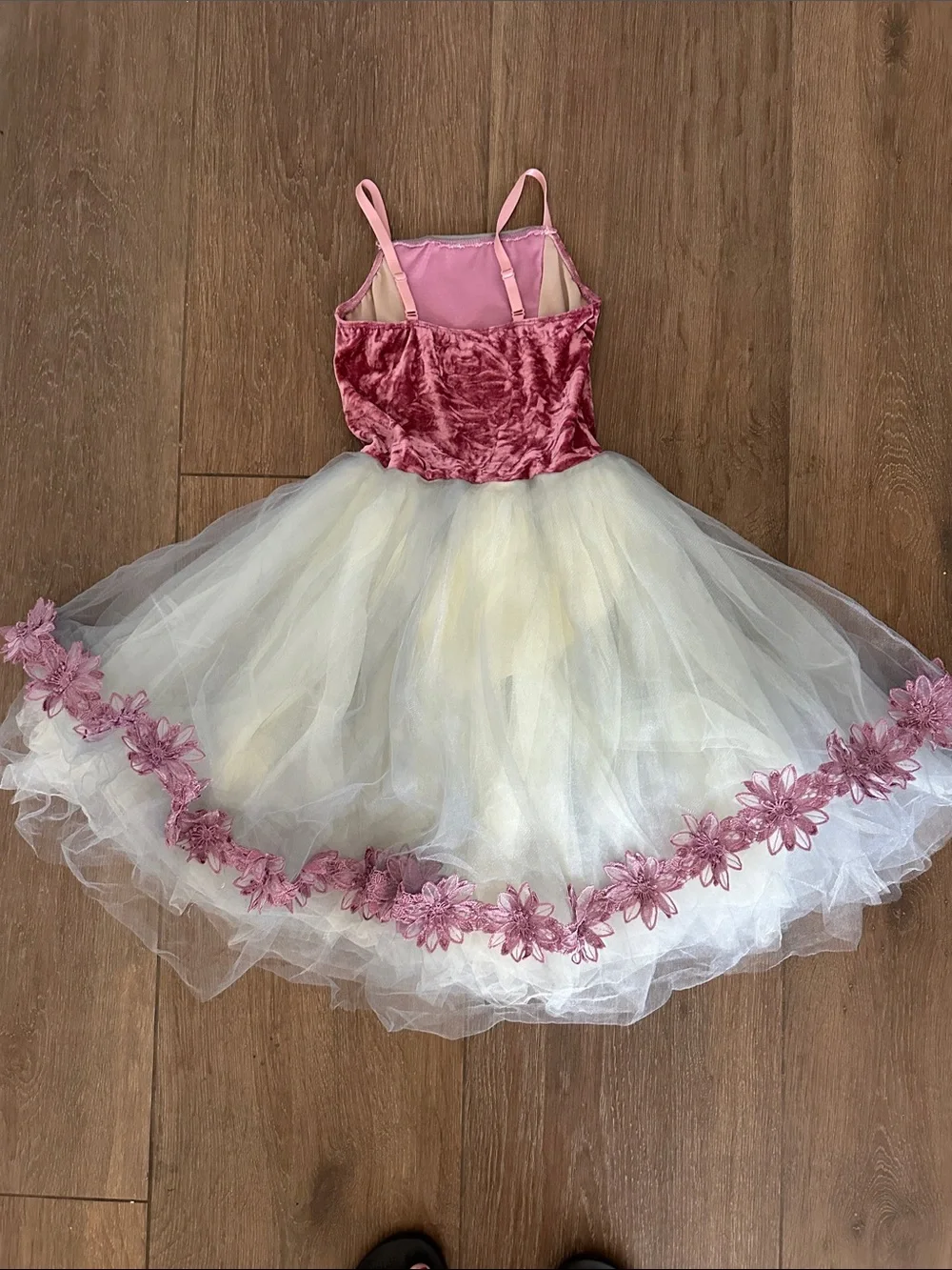Revolution Girls Pink Velvet & Ivory with light grey Tulle Princess Costume.